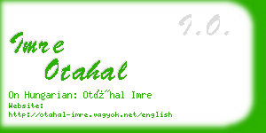 imre otahal business card